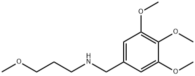 N-(3-METHOXYPROPYL)-3,4,5-TRIMETHOXYBENZYLAMINE 结构式
