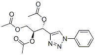 (1R,2S)-1-(1-Phenyl-1H-1,2,3-triazol-4-yl)-1,2,3-propanetriol triacetate 结构式