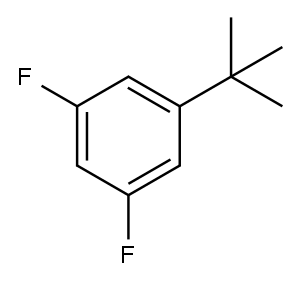 1-叔丁基-3,5-二氟苯 结构式