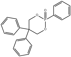 2,5,5-Triphenyl-1,3,2-dioxaphosphorinane 2-oxide 结构式