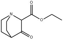 2-	奎宁环羧酸,3-氧代-,乙酯 结构式