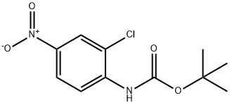 (2-氯-4-硝基苯基)氨基甲酸叔丁酯 结构式