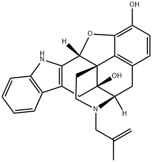 (4BS,8R,8AS,14BR)-5,6,7,8,14,14B-HEXAHYDRO-7-(2-METHYL-2-PROPENYL)-4,8-METHANOBENZOFURO[2,3-A]PYRIDO[4,3-B]CARBAZOLE-1,8A(9H)-DIOL HYDROCHLORIDE 结构式