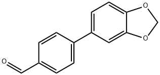 4-(苯并[D][1,3]二氧戊环-5-基)苯甲醛 结构式