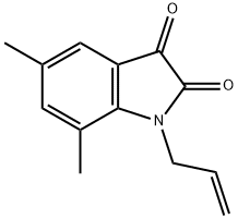 1H-Indole-2,3-dione, 5,7-dimethyl-1-(2-propenyl)- (9CI) 结构式