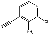 3 - 氨基-2 - 氯吡啶-4 - 甲腈 结构式