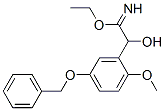 Benzeneethanimidic  acid,  -alpha--hydroxy-2-methoxy-5-(phenylmethoxy)-,  ethyl  ester  (9CI) 结构式