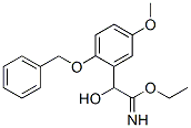 Benzeneethanimidic  acid,  -alpha--hydroxy-5-methoxy-2-(phenylmethoxy)-,  ethyl  ester  (9CI) 结构式