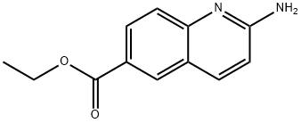 2-氨基喹啉-6-甲酸乙酯 结构式
