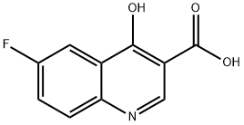 6-氟-4-羟基喹啉-3-羧酸 结构式