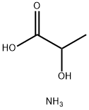 2-羟基丙酸单铵盐 结构式