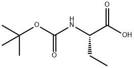 Boc-L-2-氨基丁酸 结构式