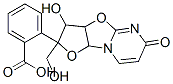 2,3,3a,9a-Tetrahydro-3-hydroxy-2-(hydroxymethyl)-6H-furo[2',3':4,5]oxazolo[3,2-a]pyrimidin-6-one 2-benzoate 结构式