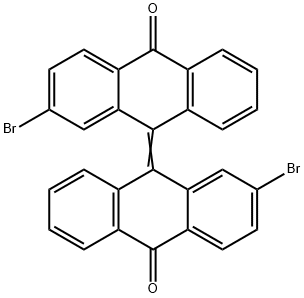 3-BROMO-10-(2-BROMO-10-OXOANTHRACEN-9(10H)-YLIDENE)ANTHRACEN-9(10H)-ONE 结构式