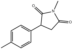 N-methyl-2-(4-methylphenyl)succinimide 结构式