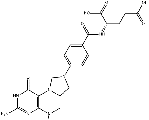 5,10-亚甲基四氢叶酸(非对映体混合物) 结构式