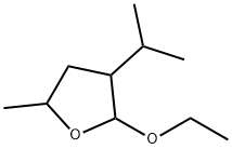 Furan, 2-ethoxytetrahydro-5-methyl-3-(1-methylethyl)- (9CI) 结构式