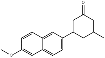 3-(6-甲氧基-2-萘基)-5-甲基环己酮 结构式