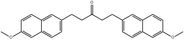 1,5-二(6-甲氧基-2-萘基)-3-戊酮 结构式