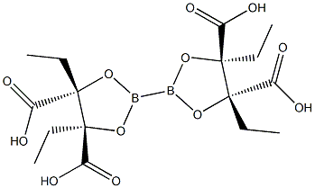 双联(L-酒石酸二乙酯)硼酸酯 结构式