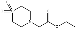 2-(1,1-二氧化硫代吗啉)乙酸乙酯 结构式