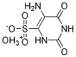 oxonium 5-amino-2,6-dioxo-1,2,3,6-tetrahydropyrimidine-4-sulfonate 结构式