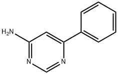 4-氨基-6-苯基嘧啶 结构式