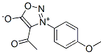 3-(4-Methoxyphenyl)-4-acetyl-1,2,3-oxadiazole-3-ium-5-olate 结构式