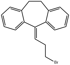 5-(3-bromopropylidene)-10,11-dihydro-5H-dibenzo[a,d]cycloheptene 结构式