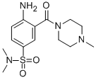 4-amino-N,N-dimethyl-3-(4-methylpiperazine-1-carbonyl)benzenesulfonamide 结构式