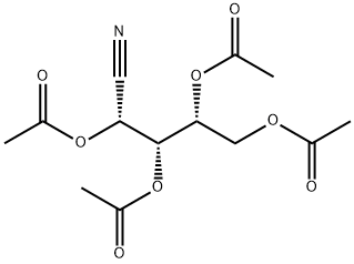 2-O,3-O,4-O,5-O-Tetraacetyl-D-lyxononitrile 结构式