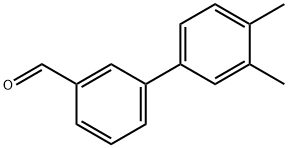 3,4-二甲基联苯-3-甲醛 结构式