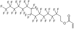 3,3,4,4,5,5,6,6,7,7,8,8,9,9,10,10,11,11,12,12,13,13,14,14,15,15,16,16,16-二十九氟十六醇丙烯酸酯 结构式