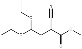 Butanoic acid, 2-cyano-4,4-diethoxy-, methyl ester (9CI) 结构式