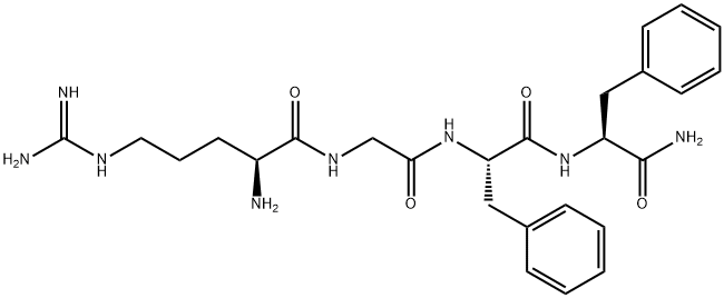 Arg-gly-phe-phe-NH2 结构式