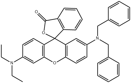2'-(二苄基氨基)-6'-(二乙氨基)荧烷 结构式