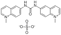 6,6'-(carbonyldiimino)bis[1-methylquinolinium] sulphate 结构式