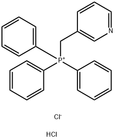 3-PYRIDYLMETHYL-TRIPHENYL PHOSPHONIUM CHLORIDE HYDROCHLORIDE 结构式