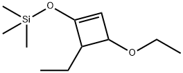 Silane, [(3-ethoxy-4-ethyl-1-cyclobuten-1-yl)oxy]trimethyl- (9CI) 结构式