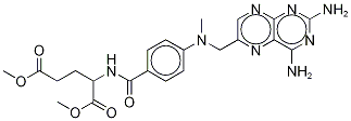 氨甲叶酸二甲基酯 结构式