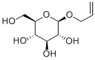 烯丙基Β-D-吡喃葡糖苷 结构式