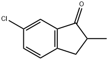 6-氯-2,3-二氢-2-甲基-1H-茚-1-酮 结构式