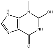 6H-Purin-6-one,  1,2,3,7-tetrahydro-2-hydroxy-3-methyl-  (9CI) 结构式