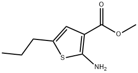 2-氨基-5-丙基-噻吩-3-羧酸甲酯 结构式