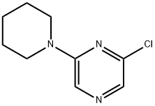 2-氯-6-(1-哌啶基)吡嗪 结构式