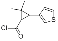 Cyclopropanecarbonyl chloride, 2,2-dimethyl-3-(3-thienyl)- (9CI) 结构式
