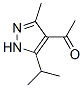 Ethanone, 1-[3-methyl-5-(1-methylethyl)-1H-pyrazol-4-yl]- (9CI) 结构式