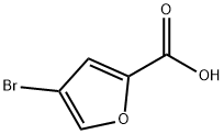 4-溴-呋喃-2-甲酸 结构式