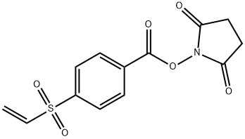 1-[[4-(乙烯基磺酰基)苯甲酰基]氧基]-2,5-吡咯烷二酮 结构式