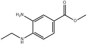 3-氨基-4-(乙基氨基)苯甲酸甲酯 结构式